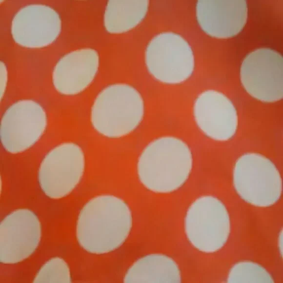 🎆Host Pick🎆🎉🎊Connected ORANGE Polka Dot Dress - Picture 4 of 8